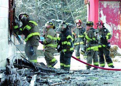 Cold, wind, make Howes Cave fire difficult