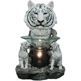 -728 Tart burner & Oil warmer, electric white tiger