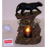 -716 Tart burner & Oil warmer, electric black panther