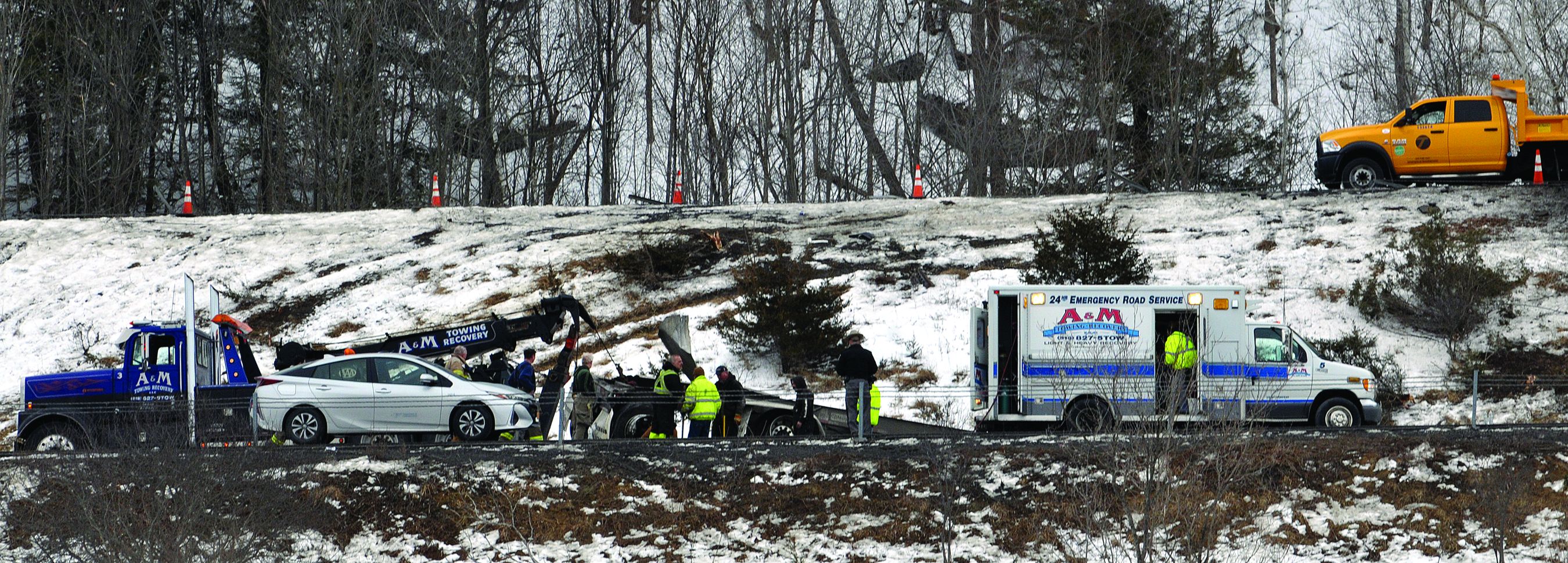 Tractor-trailer rollover shuts down I-88