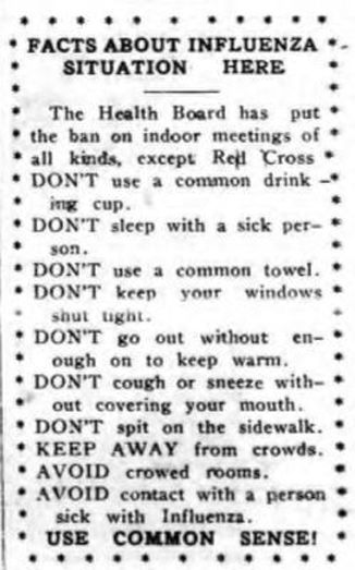 October 1918: Influenza raged through Cobleskill