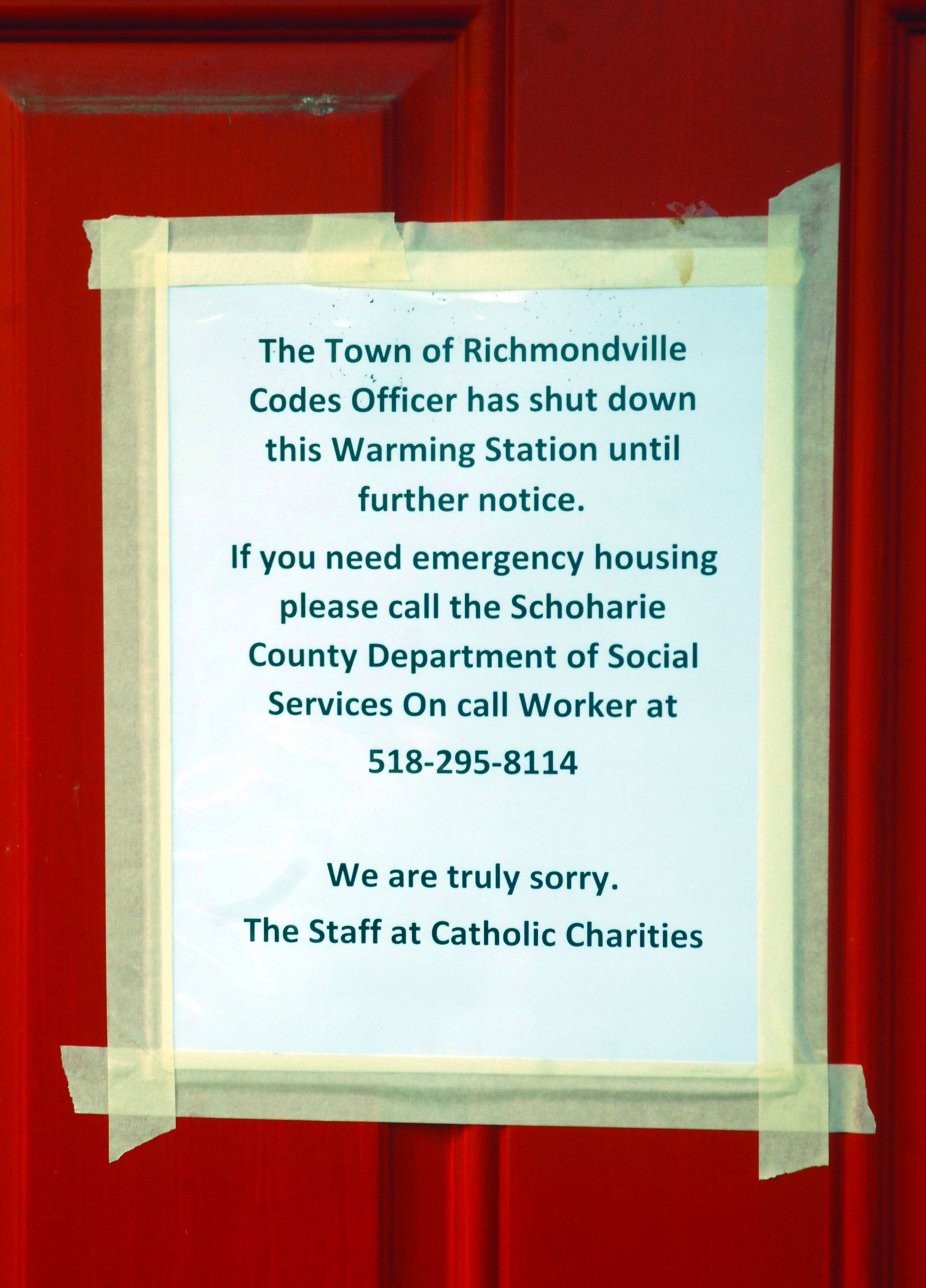 Warnerville warming center shut down