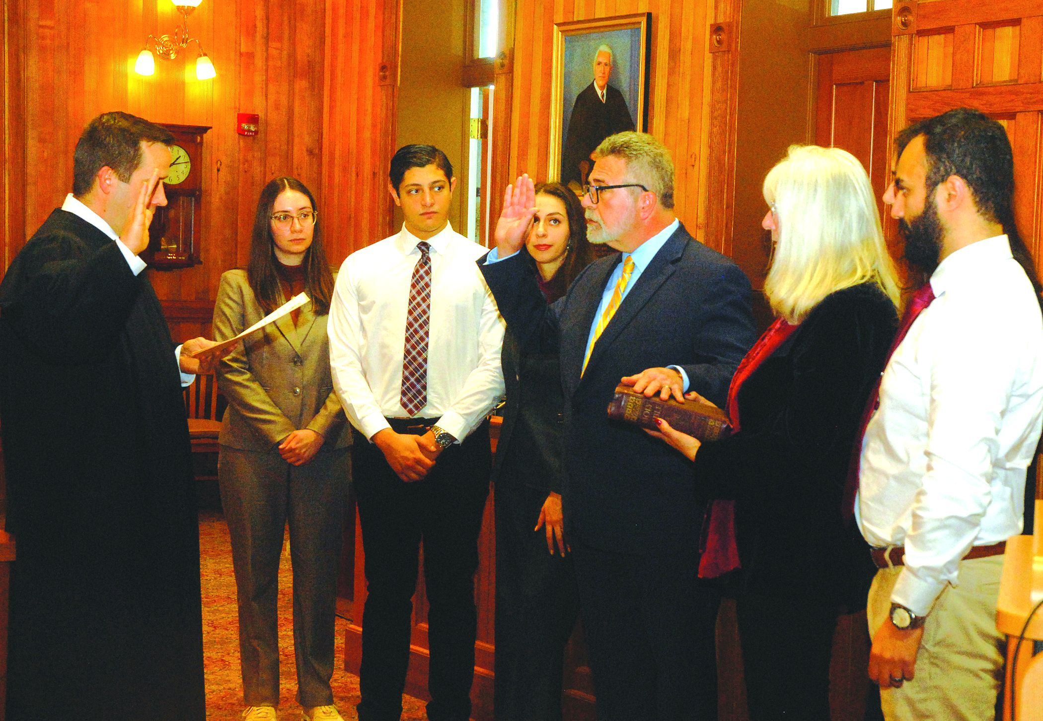 Larry Caza sworn in as Schoharie County Clerk