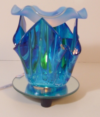 -e703b Tart blue burner & oil warmer electric tulip  fractal