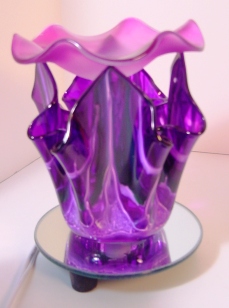 -e703p Tart burner & oil warmer electric tulip purple fractal