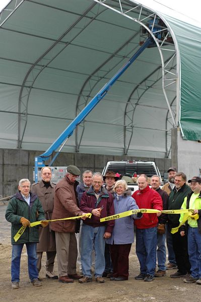 Cobleskill cuts ribbon on shared salt shed