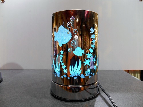 -e703g Tart burner & oil warmer electric tulip green fractal