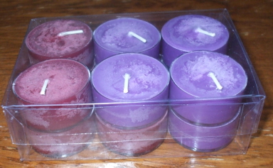 Scented Soy wax Tea lights, 12pk(one scent), highly scented, high quality clear polycarbonate cup, OVER 180 SCENTS