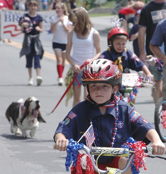 A red, white, and blue 4th celebration