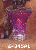 a -  Tart Burner & Oil Warmer Purple color  Vase Electric