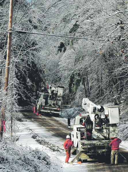 Ice storm hits us hard!