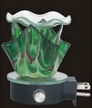 --- 708g Tart burner, oil warmer, nightlight  green