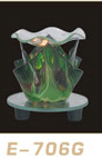 --- 706g Tart burner, oil warmer, mini 703 tulip green