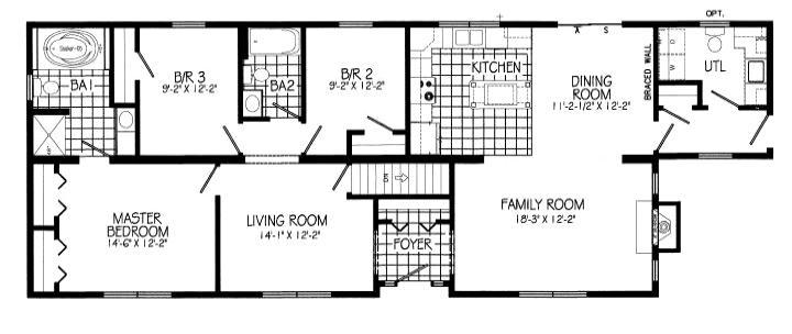 Base home excludes utility room