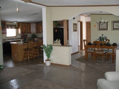 Living Room to Kitchen and Dining Room