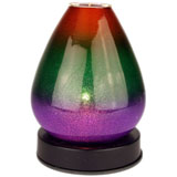 --- 324 Electric tart burner, oil warmer cone shape glass sparkle