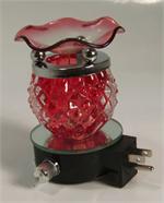 --- 712r Tart burner, oil warmer, nightlight red round
