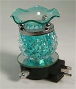 --- 712b Tart burner, oil warmer, nightlight blue round