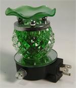--- 712g Tart burner, oil warmer, nightlight green round