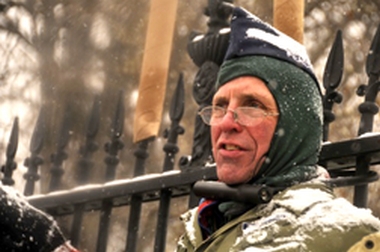 Sharon activist arrested in DC