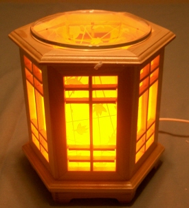 d- Tart Burner & Oil Warmer Electric  Wooden Box     d443 Hex