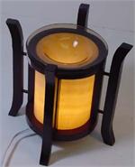 d- Tart Burner, Oil Warmer Electric Wooden Box  Night Light, d437 (double design)