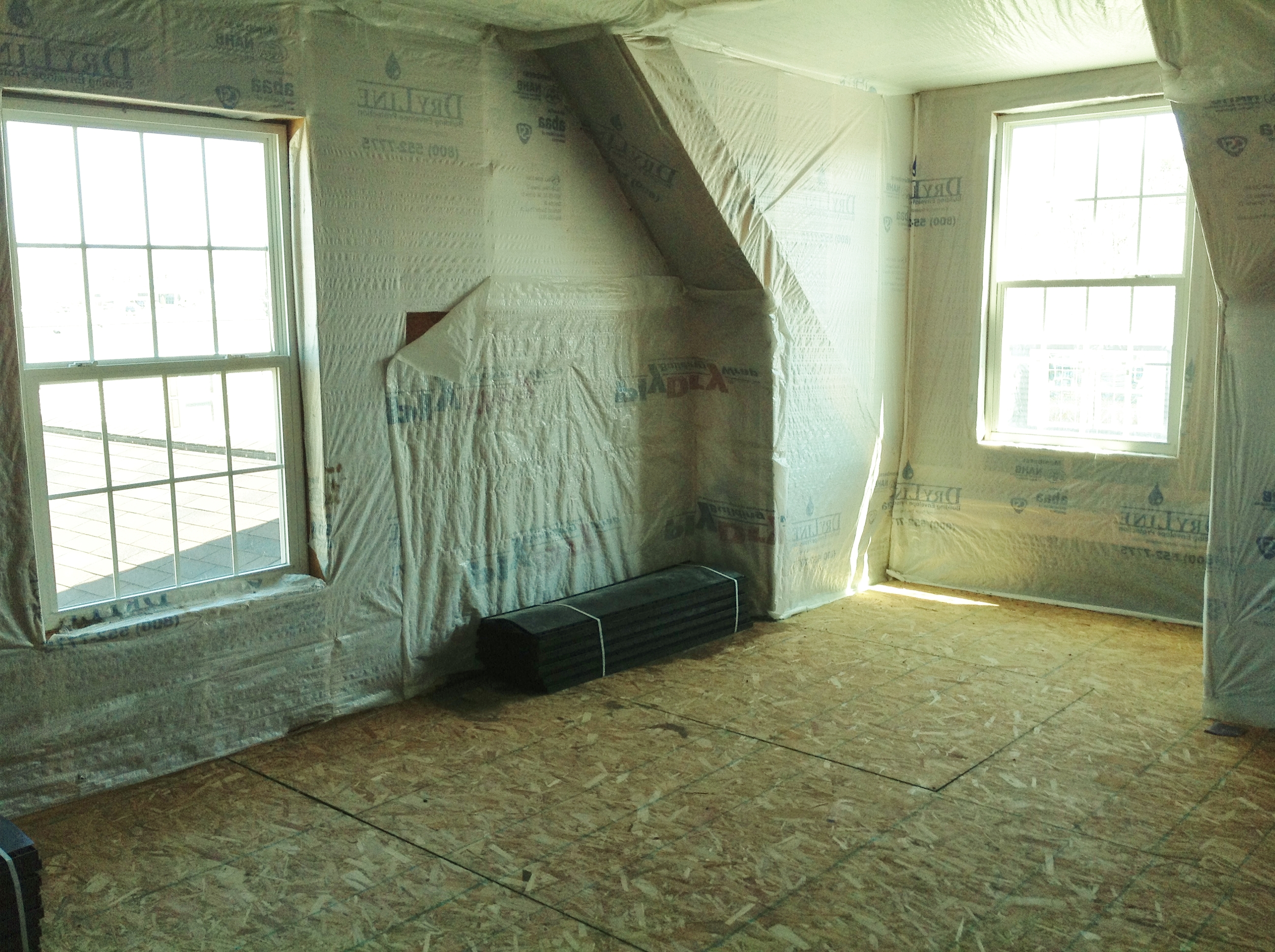 Plenty of room in this attic space.