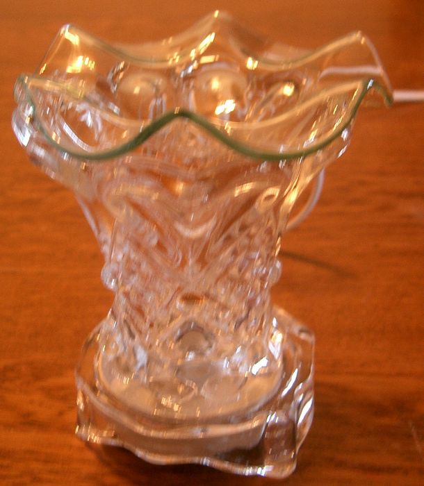 a - Tart Burner & Oil Warmer Clear Glass Vase Electric