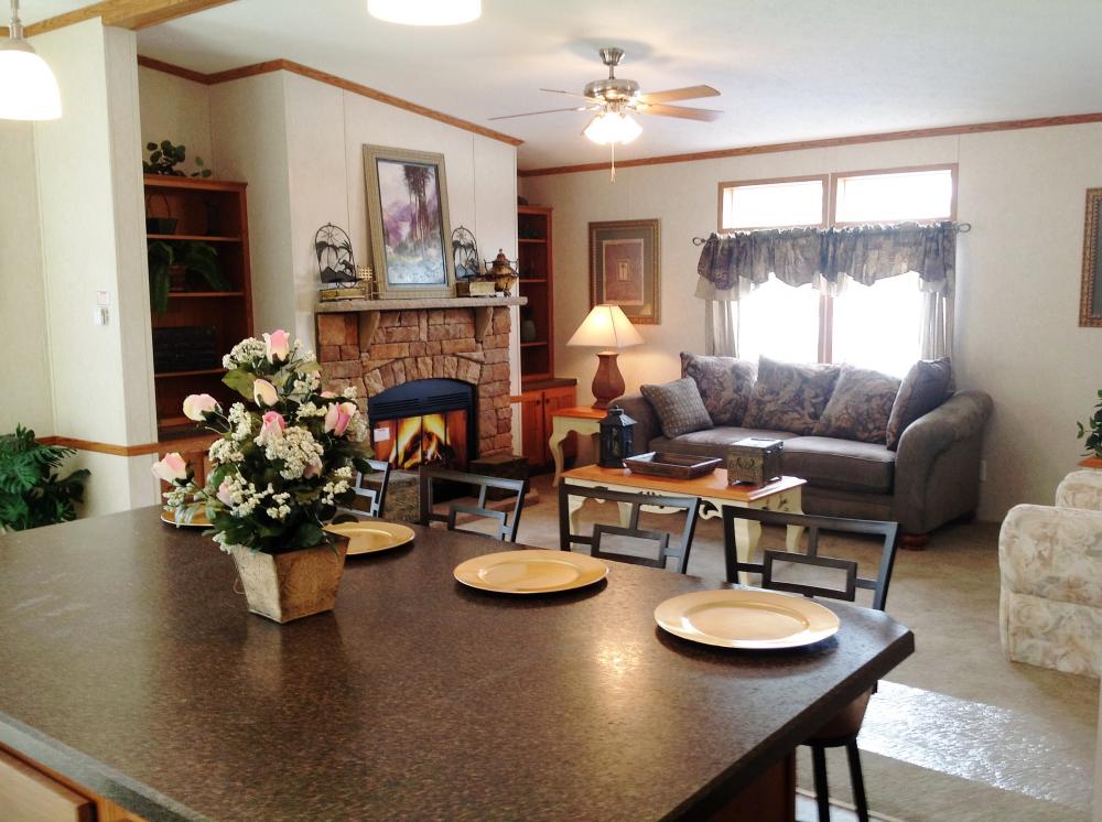 View from Kitchen to Living Room