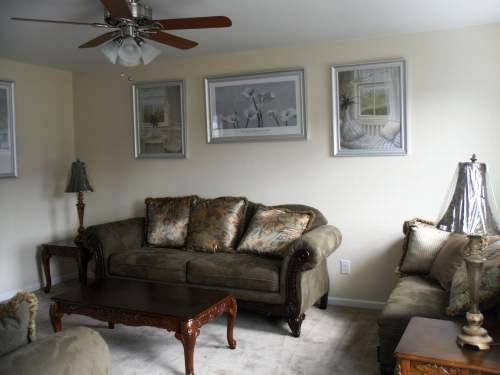 Living room to the right of stairs