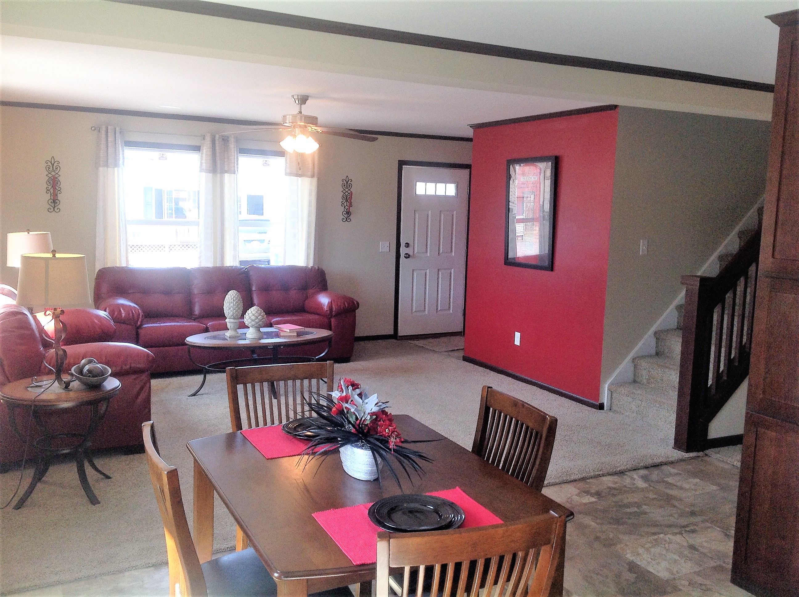 View from Kitchen into Living Room