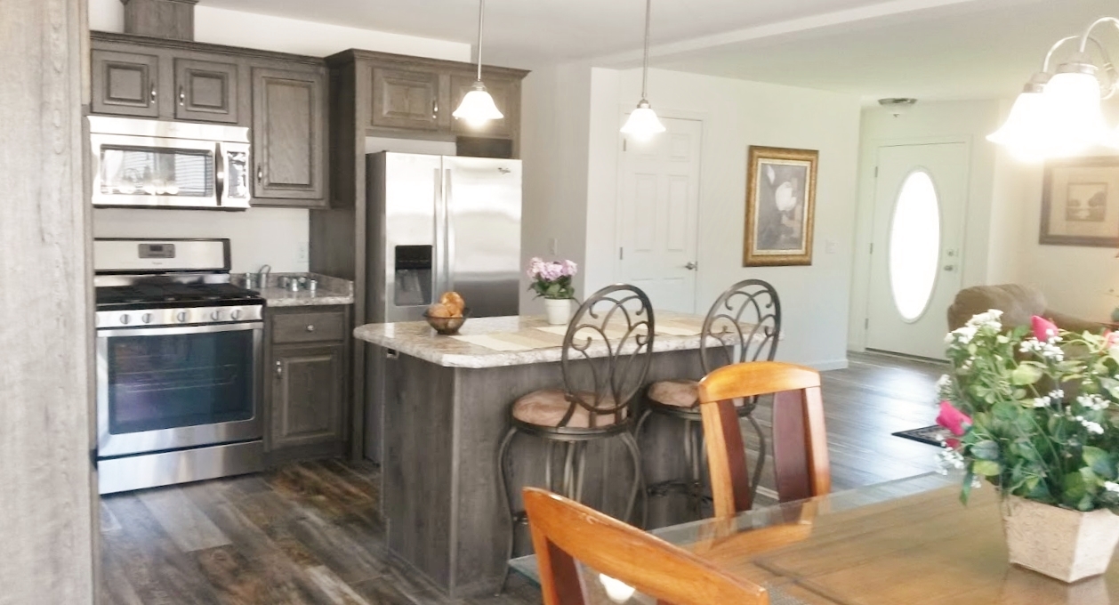 Kitchen and nook area
