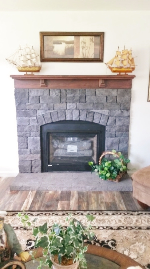 A fireplace makes a home