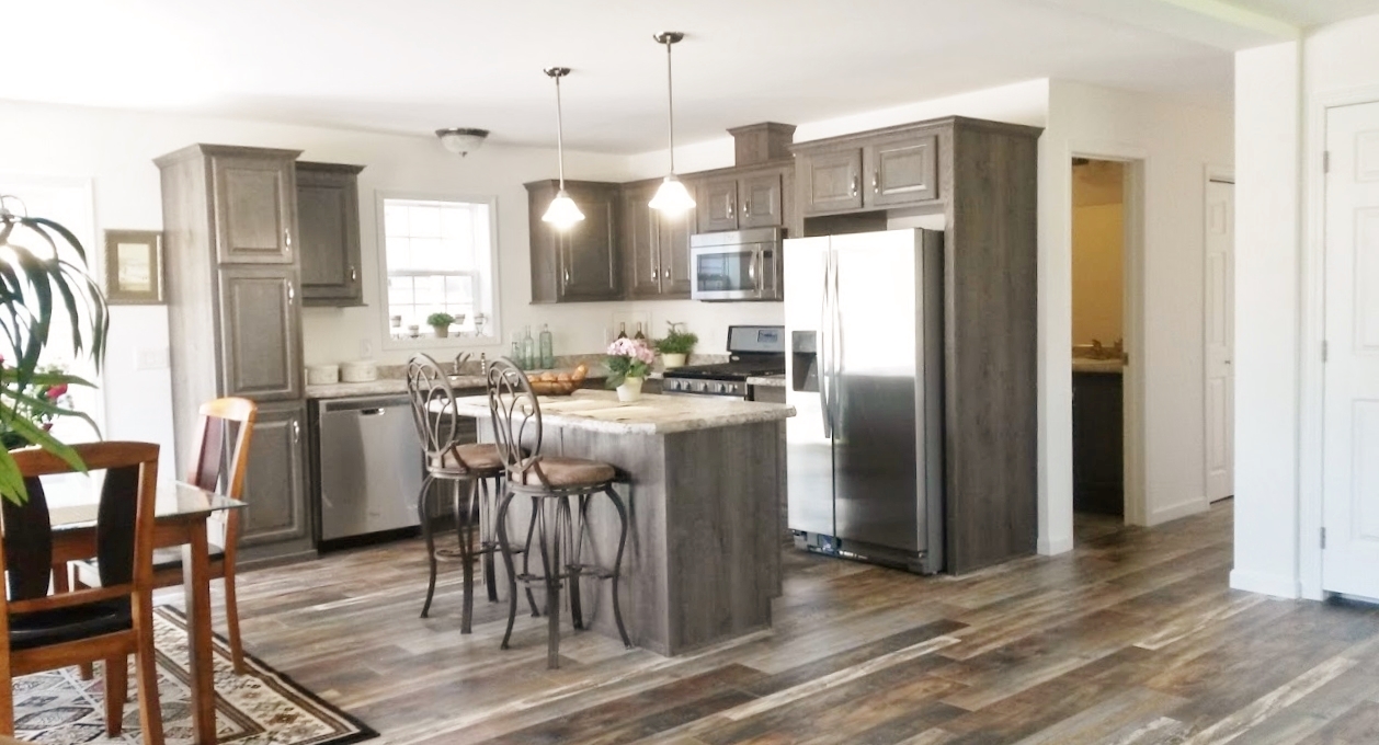 Displayed with stainless steel appliances