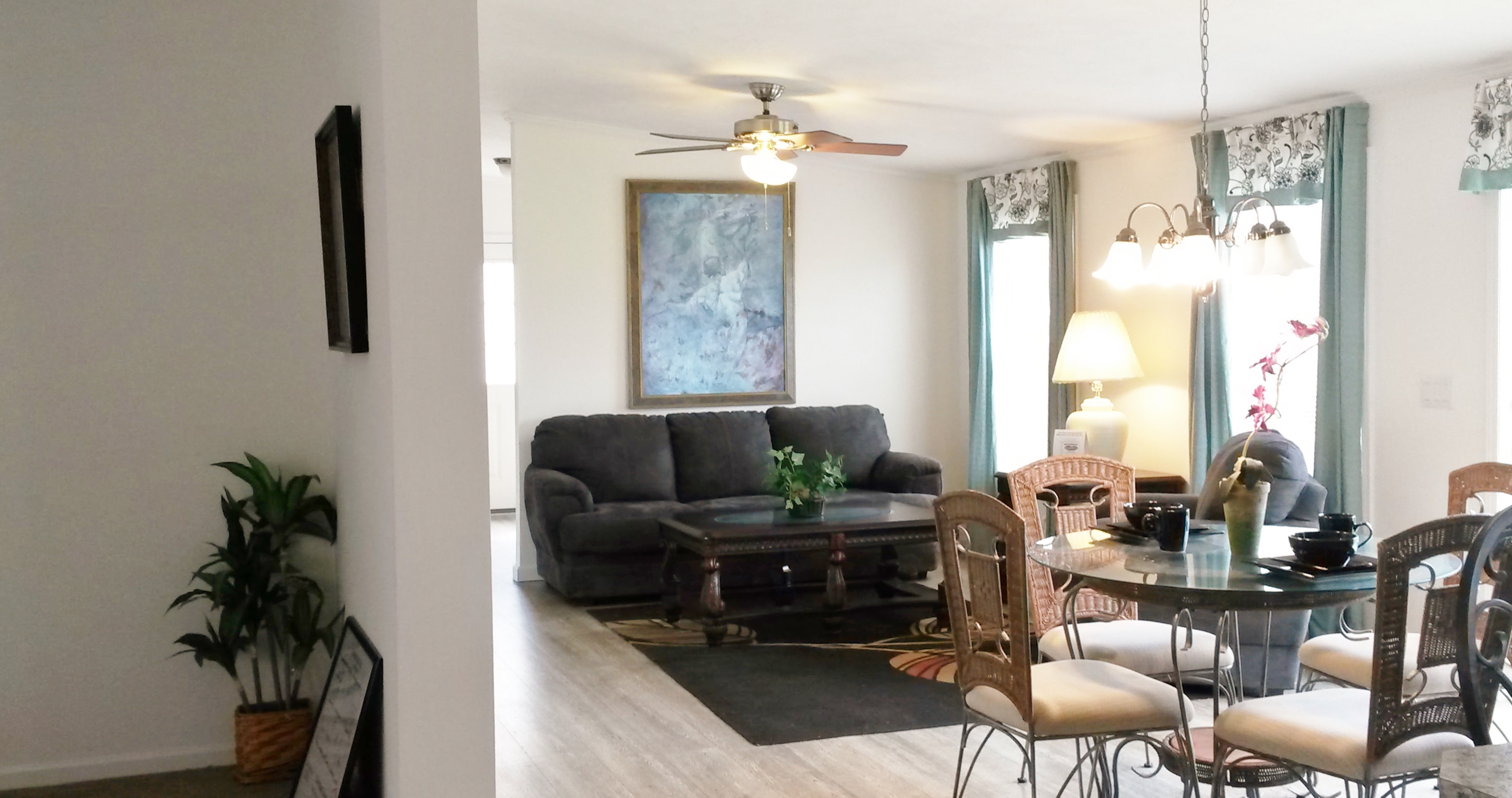 From living room into great room