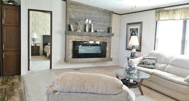 Your fireplace really makes this house