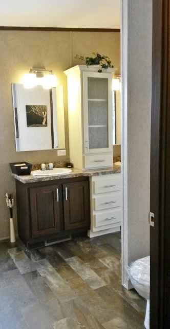 Plenty of storage in the master bath