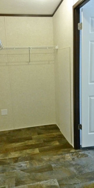 Plenty of room in the master closet