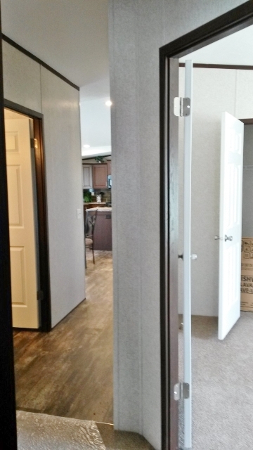 Split bedroom plan.  Bedrooms 2 and 3 opposite end of house