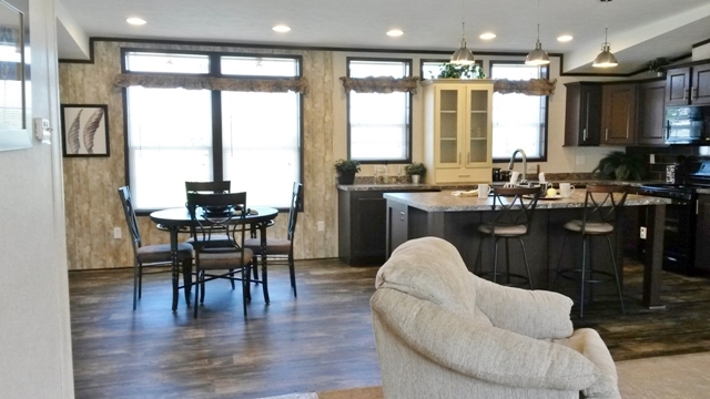View of nook and adjoining kitchen