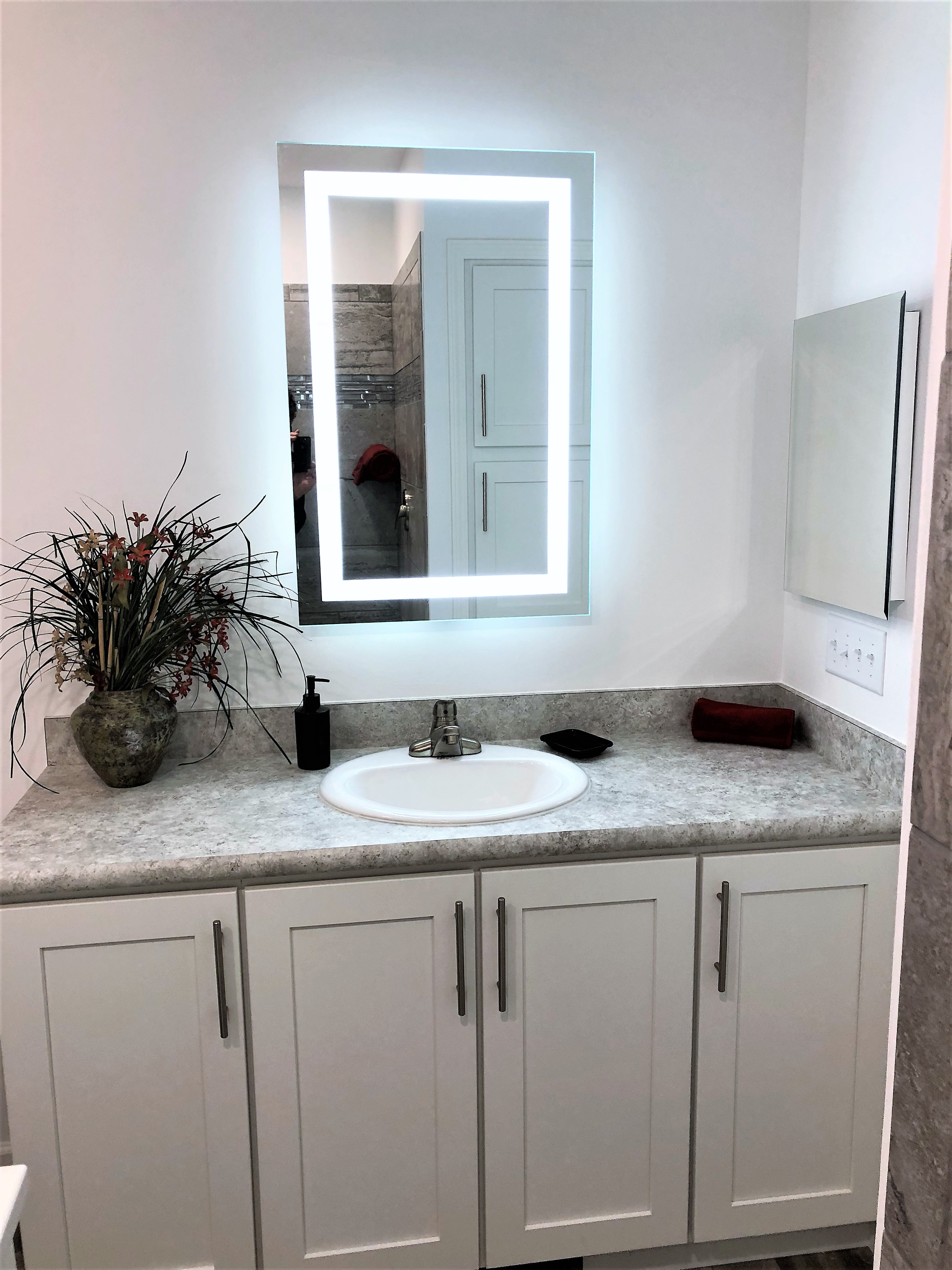 LED lighted Mirror Master Bath