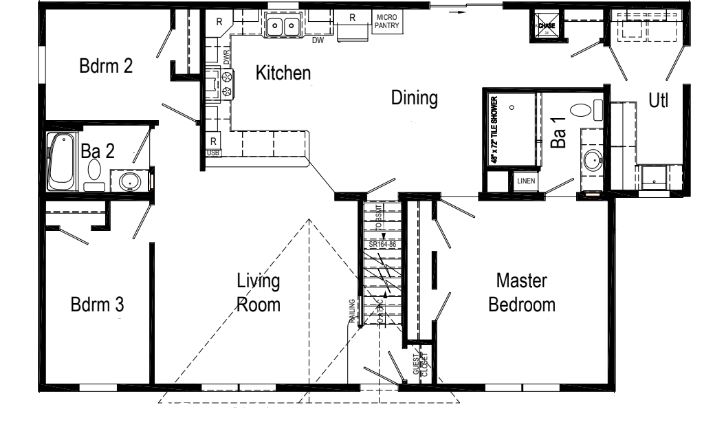 This Floorplan Is Shown With The Optional Utility Extension