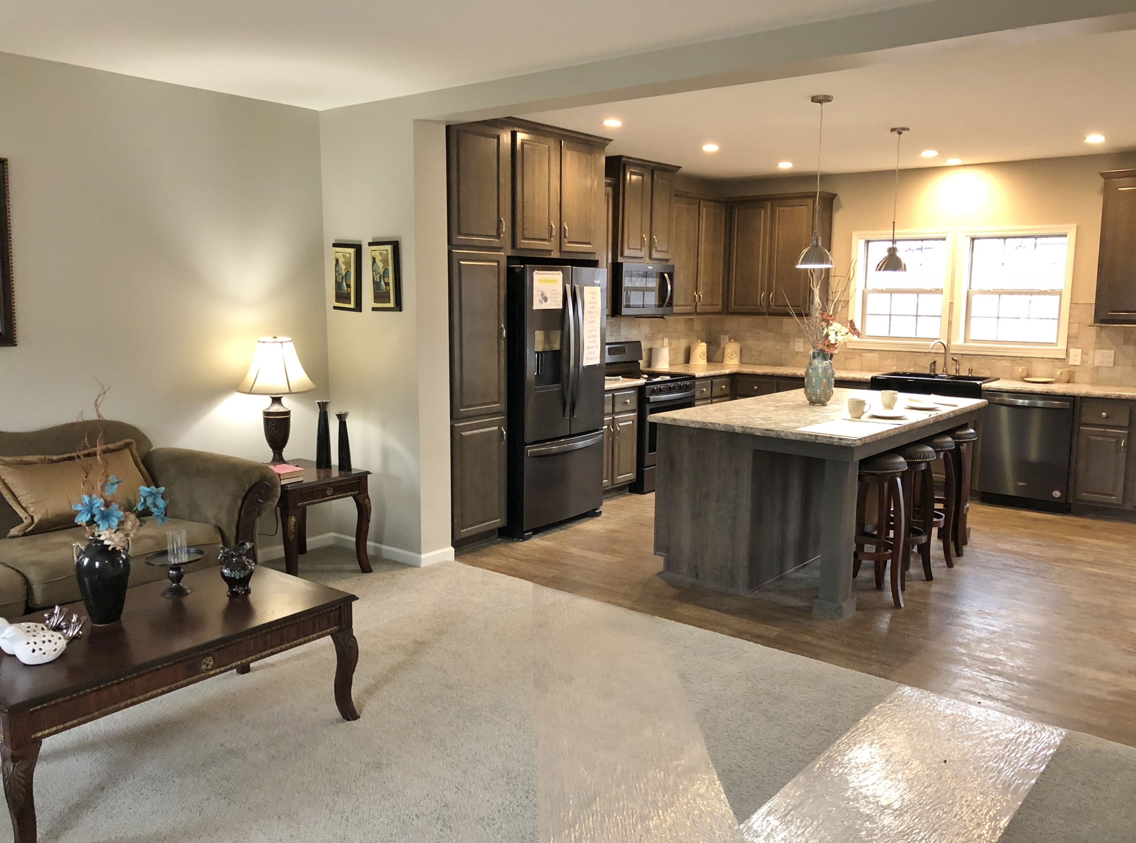 Family Room and Kitchen