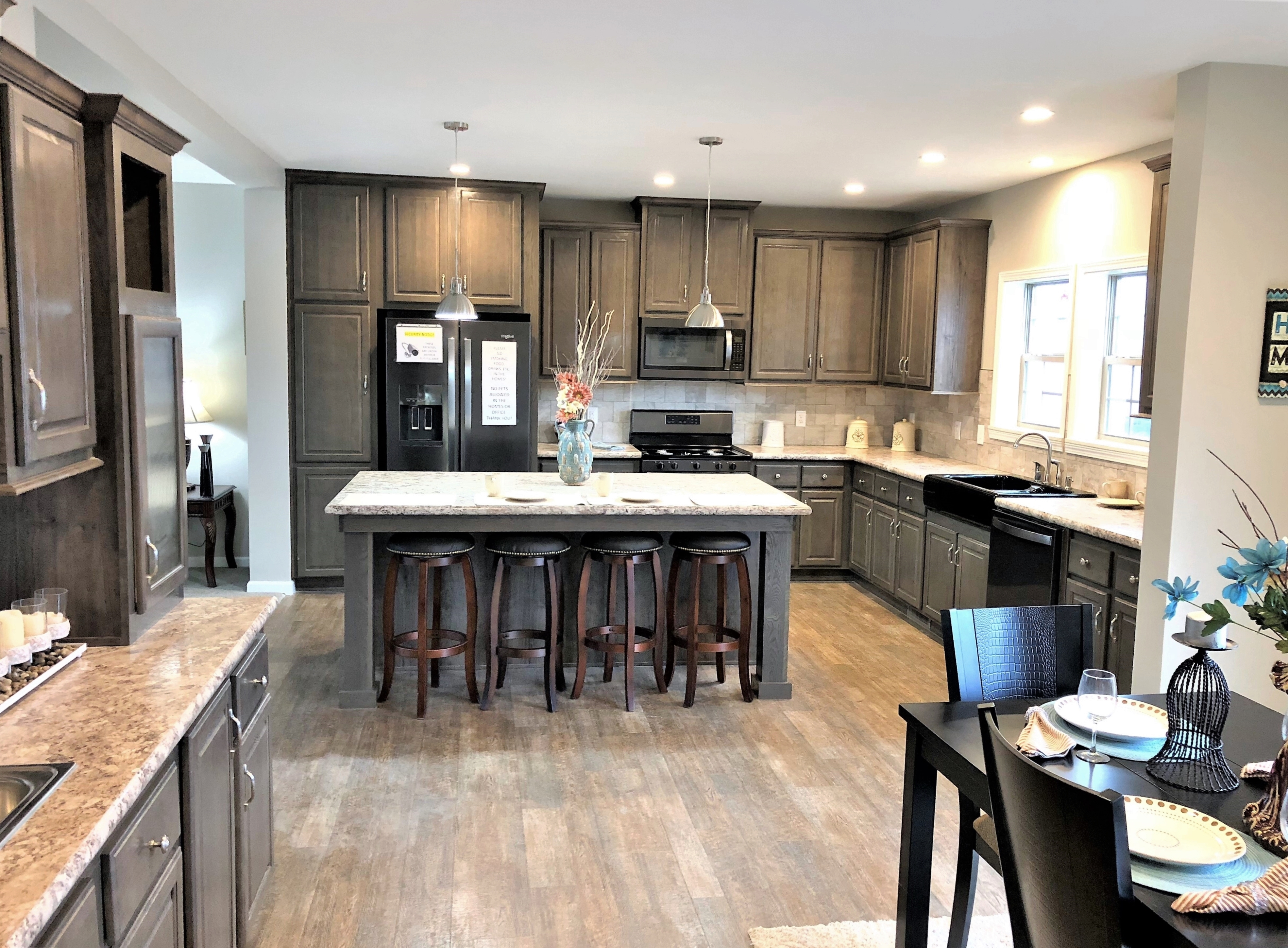 Recessed LED Lights in Kitchen