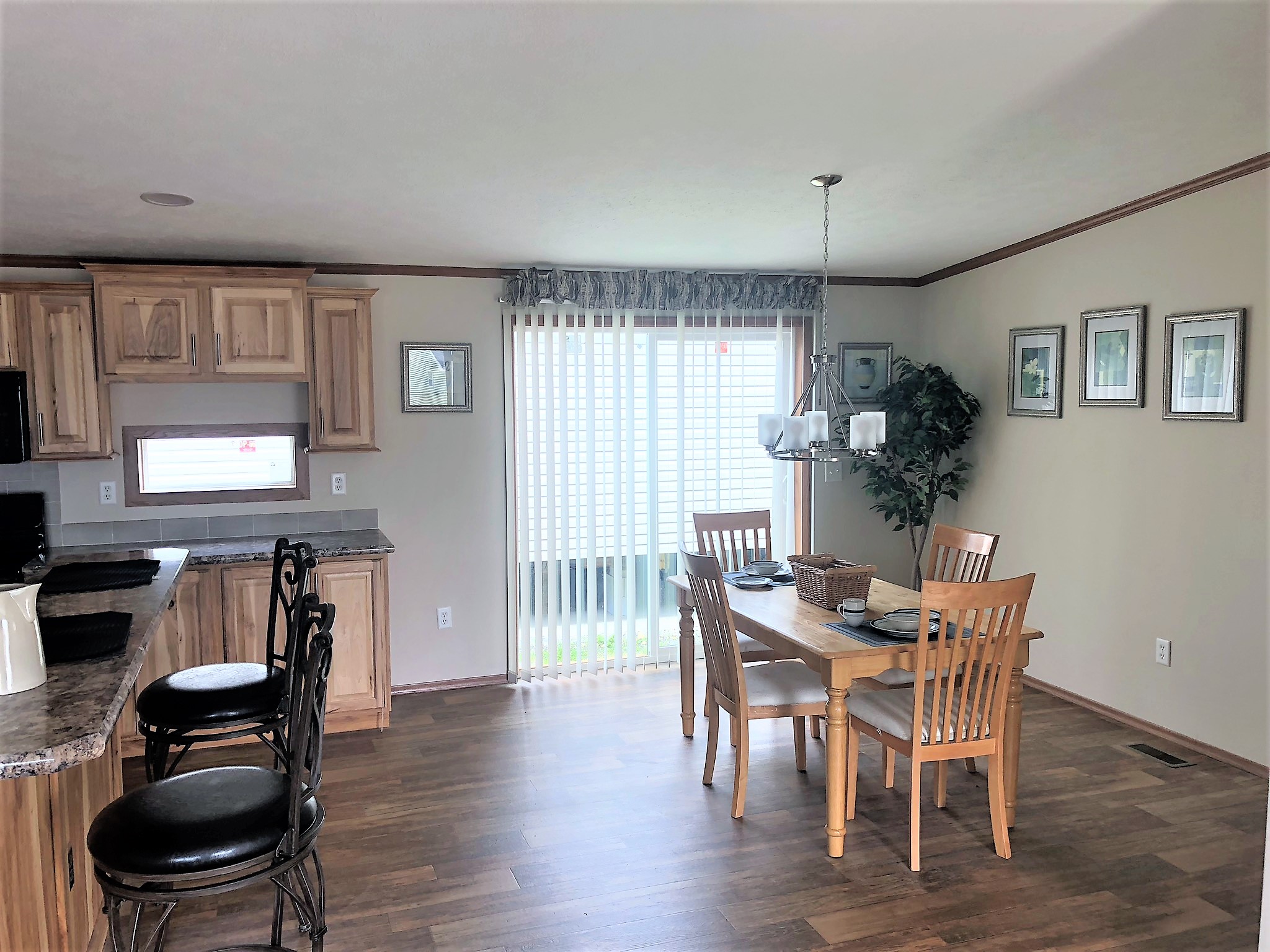 The View From The Living Room Showing The Sliding Glass Door