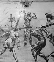 Cobleskill sports mural has interesting history