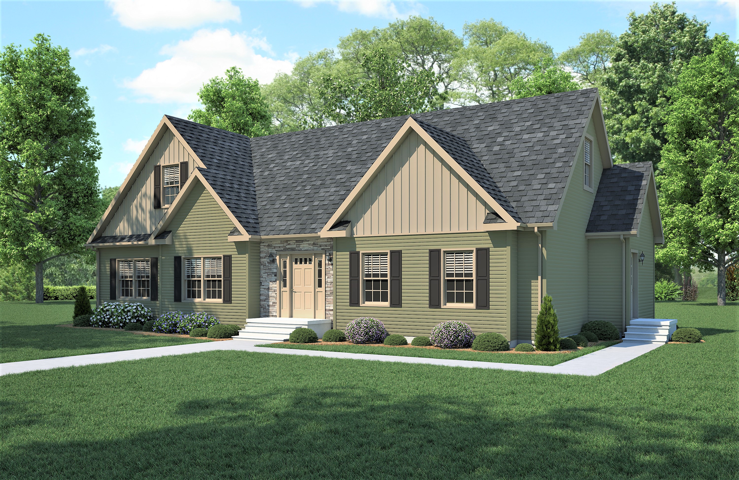 Shown With A 12/12 Roof Pitch