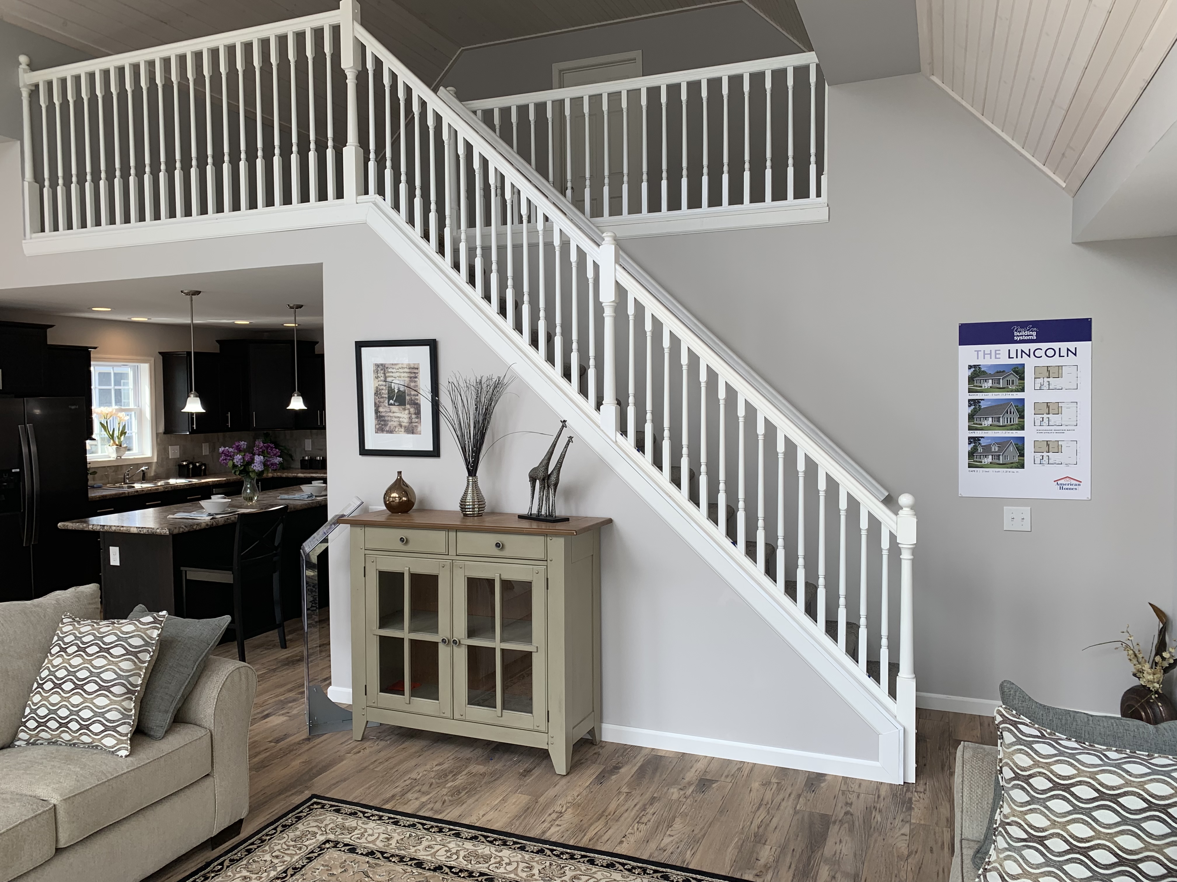 White Railing for Stairs and Landing