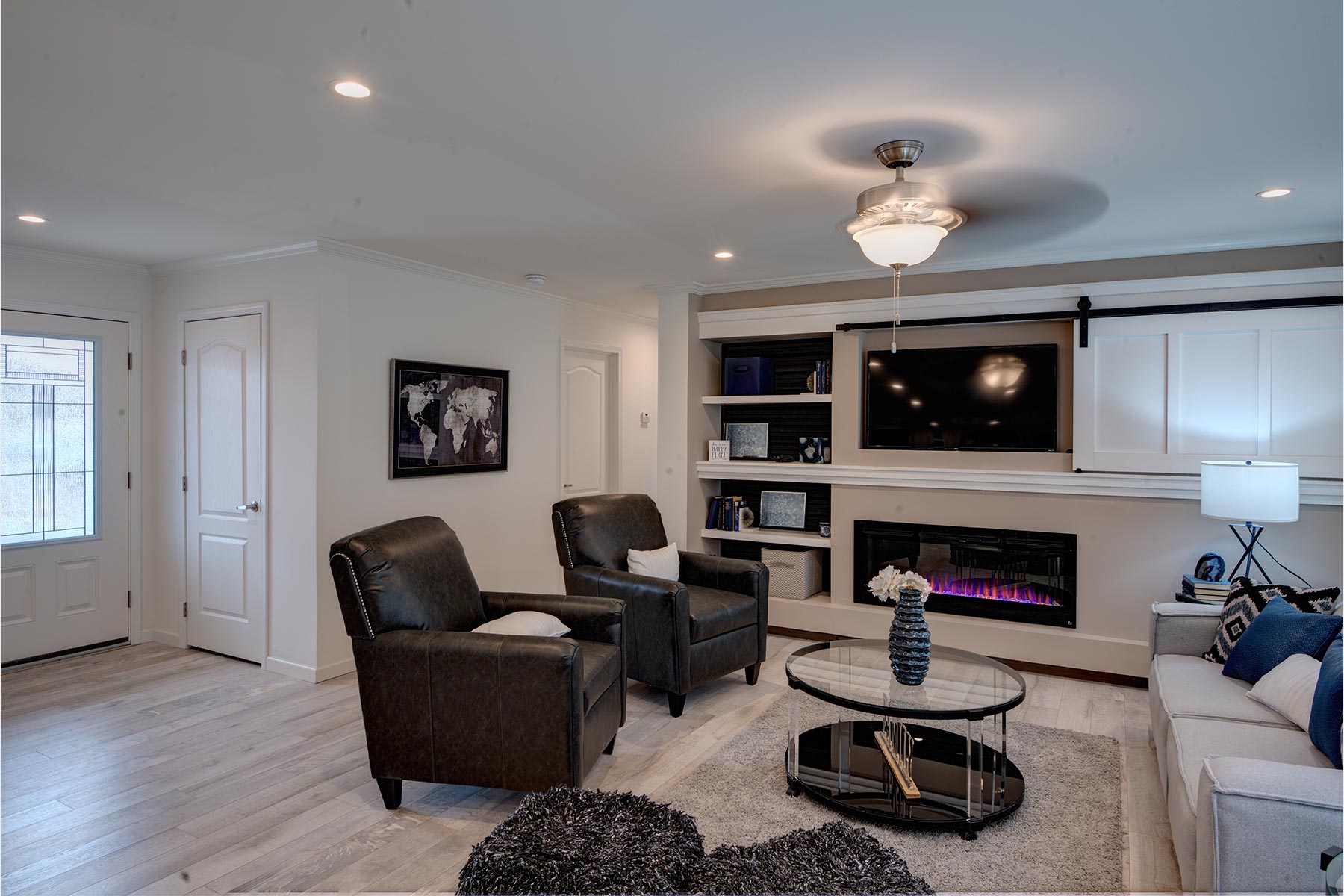 Entertainment Center With Fireplace