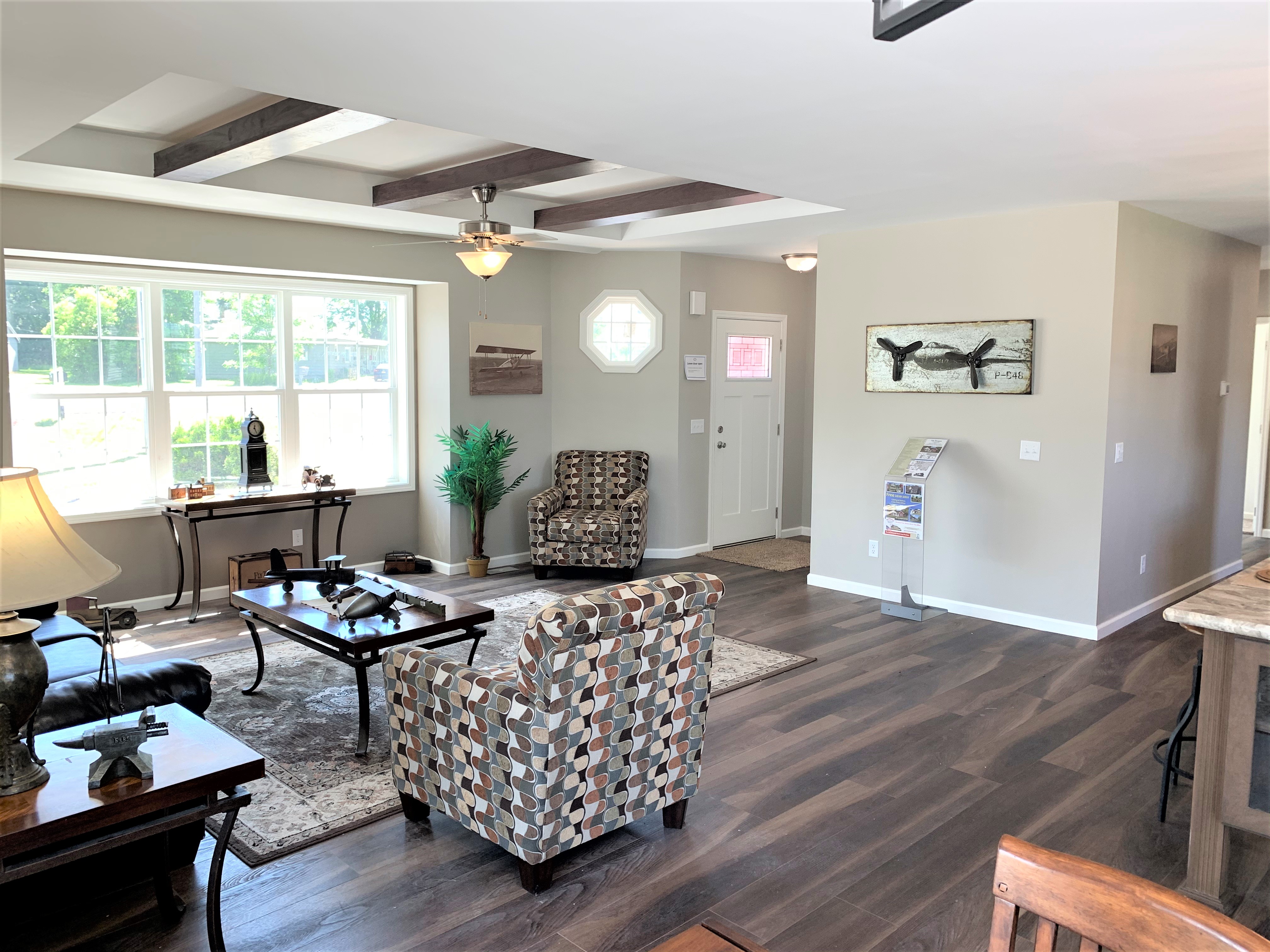 View Of Living Room And Foyer